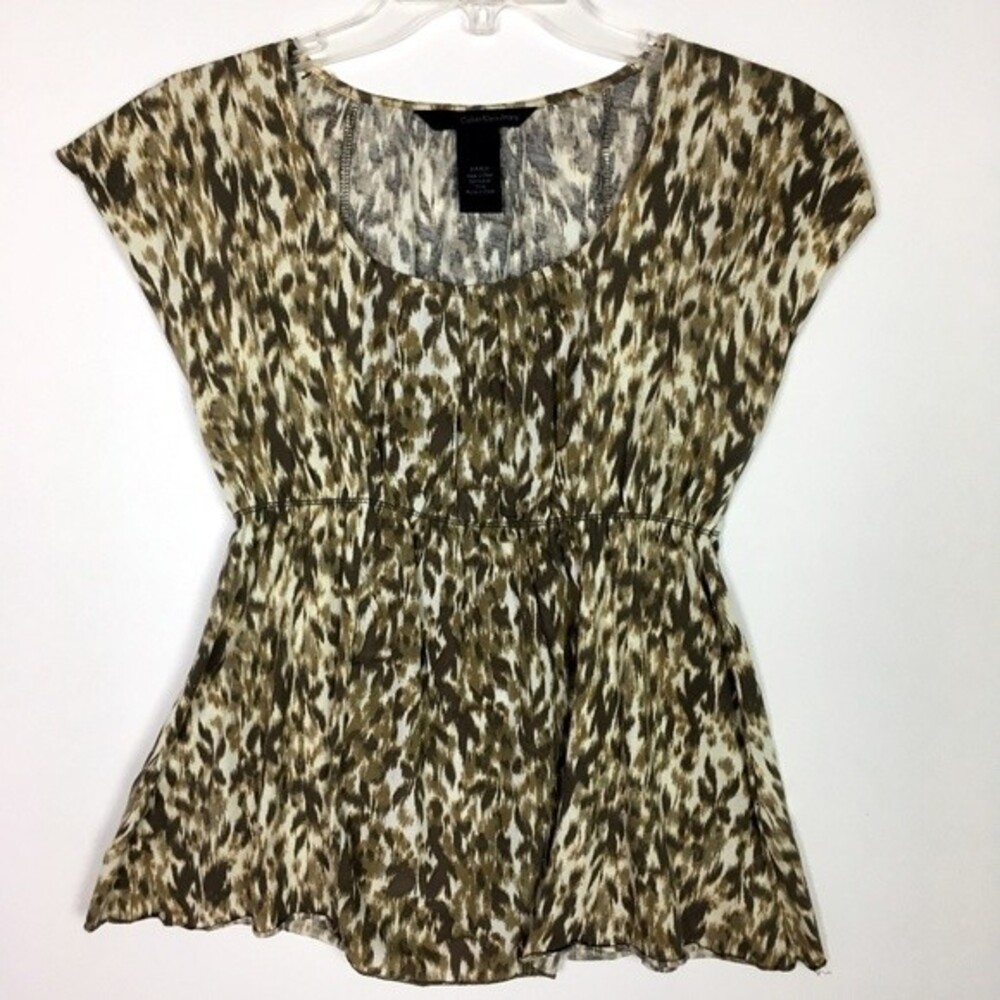 Calvin Klein Camouflage Print Top